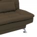 Sofá-Cama 3 Lugares Casal Premium Marrom