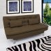 Sofá-Cama 3 Lugares Casal Premium Marrom