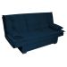 Sofá-Cama 3 Lugares Esmeralda Veludo Azul