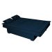 Sofá-Cama 3 Lugares Esmeralda Veludo Azul