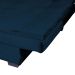 Sofá-Cama 3 Lugares Esmeralda Veludo Azul