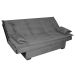 Sofá-Cama 3 Lugares Esmeralda Veludo Chumbo