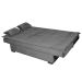 Sofá-Cama 3 Lugares Esmeralda Veludo Chumbo