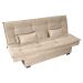 Sofá-Cama 3 Lugares Esmeralda Veludo Light Bege