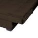 Sofá-Cama 3 Lugares Esmeralda Veludo Marrom