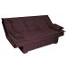 Sofá-Cama 3 Lugares Esmeralda Veludo Roxo