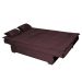 Sofá-Cama 3 Lugares Esmeralda Veludo Roxo