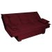 Sofá-Cama 3 Lugares Esmeralda Veludo Vermelho