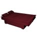 Sofá-Cama 3 Lugares Esmeralda Veludo Vermelho