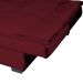 Sofá-Cama 3 Lugares Esmeralda Veludo Vermelho