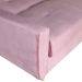 Sofá-Cama 3 Lugares com Baú Pamela Veludo Rosê