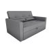 Sofá-Cama Casal 2 Lugares Anne Suede Cinza