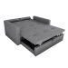 Sofá-Cama Casal 2 Lugares Anne Suede Cinza