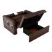 Sofá-Cama Casal 2 Lugares Lady Dai com Baú Suede Marrom