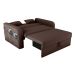Sofá-Cama Casal 2 Lugares Lady Dai com Baú Suede Marrom