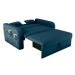 Sofá-Cama Casal 2 Lugares Lady Dai com Baú Suede Petróleo