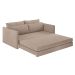 Sofá-Cama Casal 2 Lugares Sophia Suede Capuccino