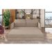 Sofá-Cama Casal 2 Lugares Sophia Suede Capuccino