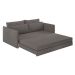 Sofá-Cama Casal 2 Lugares Sophia Suede Cinza