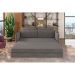 Sofá-Cama Casal 2 Lugares Sophia Suede Cinza