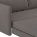Sofá-Cama Casal 2 Lugares Sophia Suede Cinza