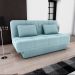 Sofá-Cama Casal 2 Lugares com Baú Sany Azul