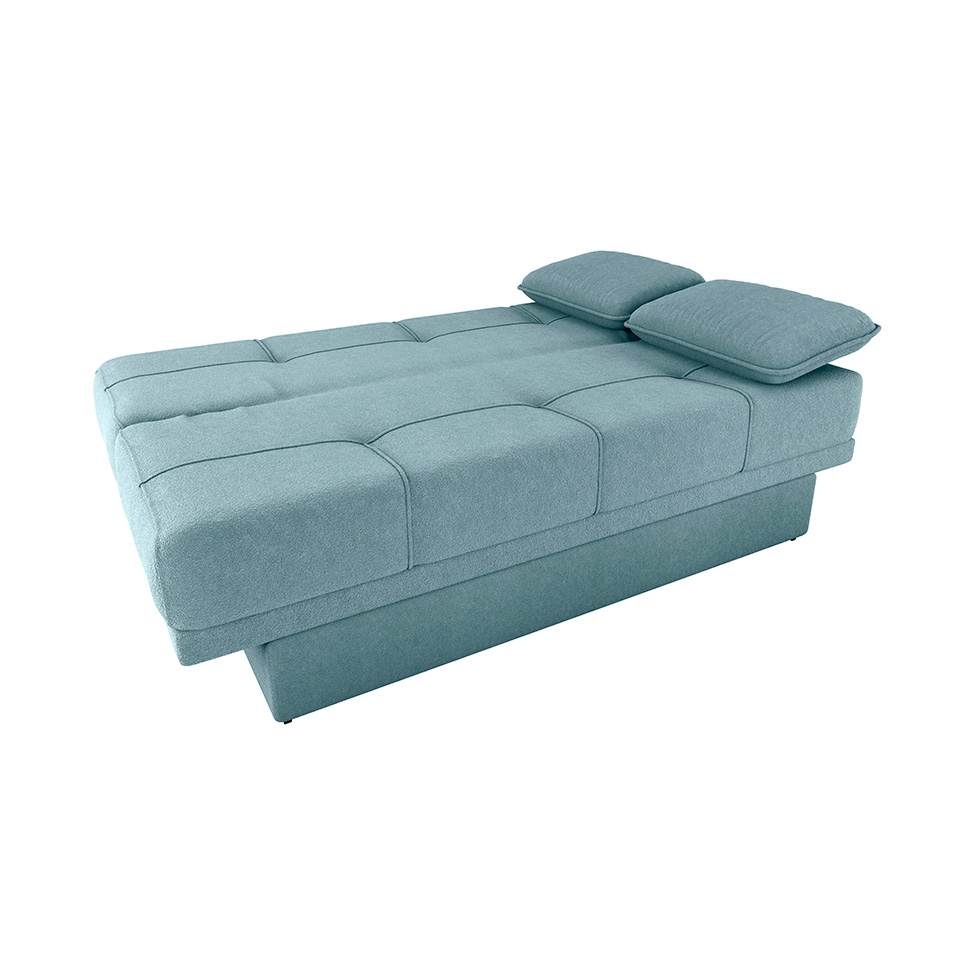 Sofá-Cama Casal 2 Lugares com Baú Sany Azul