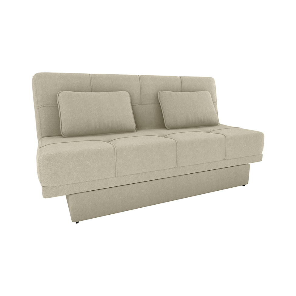 Sofá-Cama Casal 2 Lugares com Baú Sany Bege