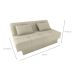 Sofá-Cama Casal 2 Lugares com Baú Sany Bege