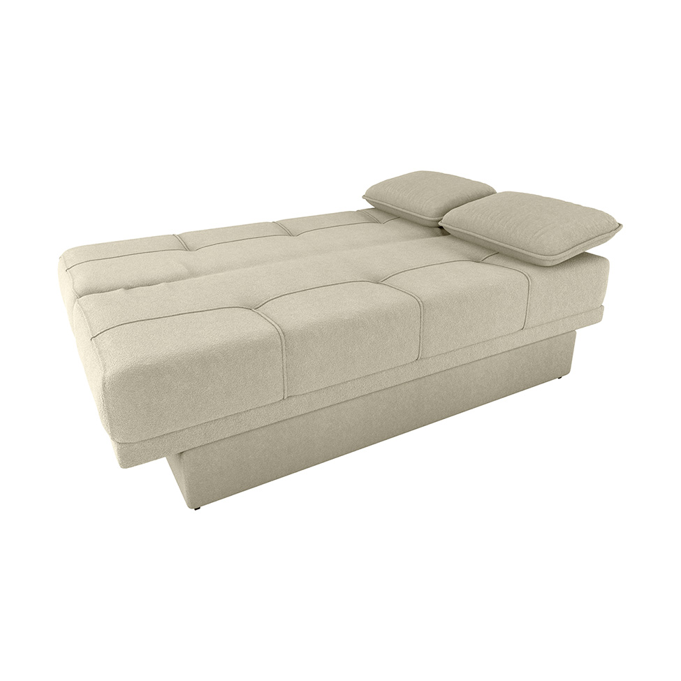 Sofá-Cama Casal 2 Lugares com Baú Sany Bege