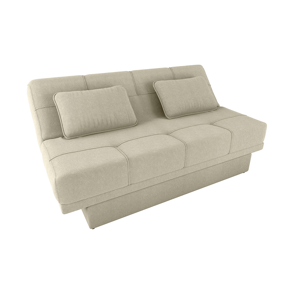 Sofá-Cama Casal 2 Lugares com Baú Sany Bege