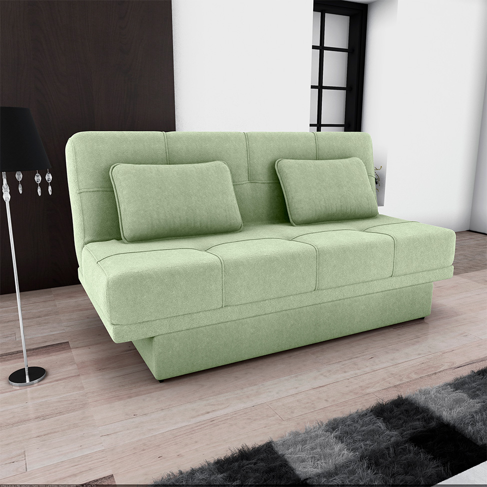 Sofá-Cama Casal 2 Lugares com Baú Sany Oliva