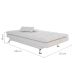Sofá-Cama Casal 3 Lugares Amanda Branco