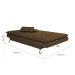 Sofá-Cama Casal 3 Lugares Amanda Marrom