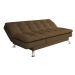 Sofá-Cama Casal 3 Lugares Amanda Marrom