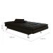 Sofá-Cama Casal 3 Lugares Amanda Preto