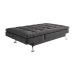 Sofá-Cama Casal 3 Lugares Amanda Suede com Almofadas Cinza