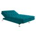 Sofá-Cama Casal 3 Lugares Amanda Suede com Almofadas Turquesa