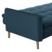 Sofá-Cama Casal 3 Lugares Donna Veludo Azul Turquesa