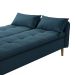 Sofá-Cama Casal 3 Lugares Donna Veludo Azul Turquesa