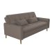 Sofá-Cama Casal 3 Lugares Donna Veludo Capuccino