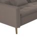 Sofá-Cama Casal 3 Lugares Donna Veludo Capuccino