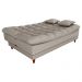 Sofá-Cama Casal 3 Lugares Duda Linho Bege