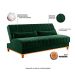 Sofá-Cama Casal 3 Lugares Eiffel Veludo Oliva
