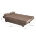 Sofá-Cama Casal 3 Lugares Laila Veludo Cappuccino