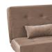Sofá-Cama Casal 3 Lugares Laila Veludo Cappuccino