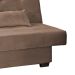 Sofá-Cama Casal 3 Lugares Laila Veludo Cappuccino
