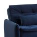 Sofá-Cama Casal 3 Lugares Madalena Veludo Azul