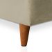 Sofá-Cama Casal 3 Lugares Mirage Veludo Bege