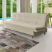 Sofá-Cama Casal 3 Lugares Mirage Veludo Bege
